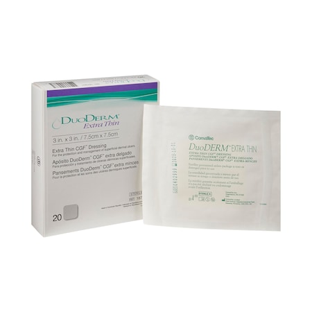 Duoderm Extra Thin Hydrocolloid Dressing, 3 x 3 Inch, Sterile, 20PK 187901